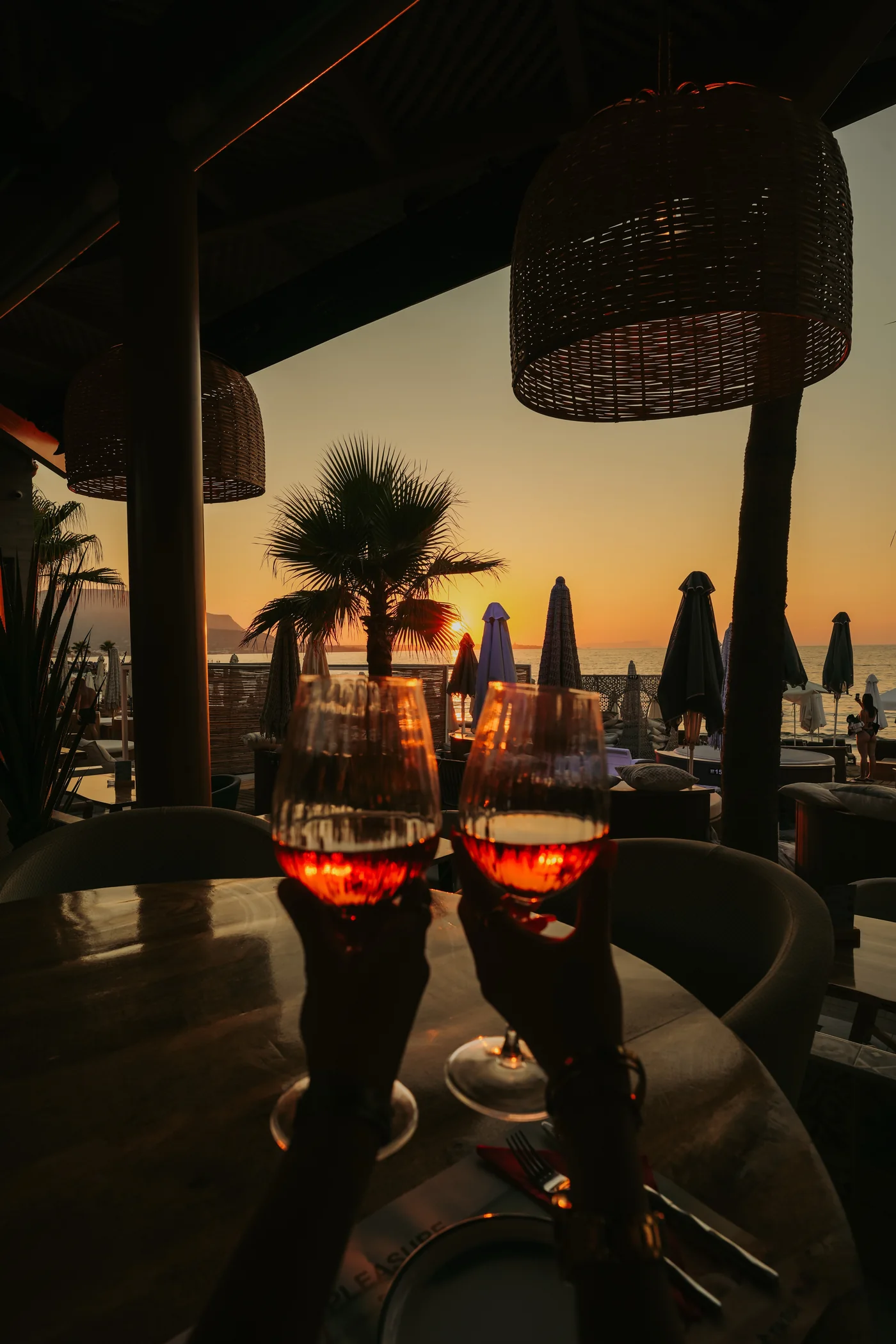 Sunset at Pleasure Beach Club